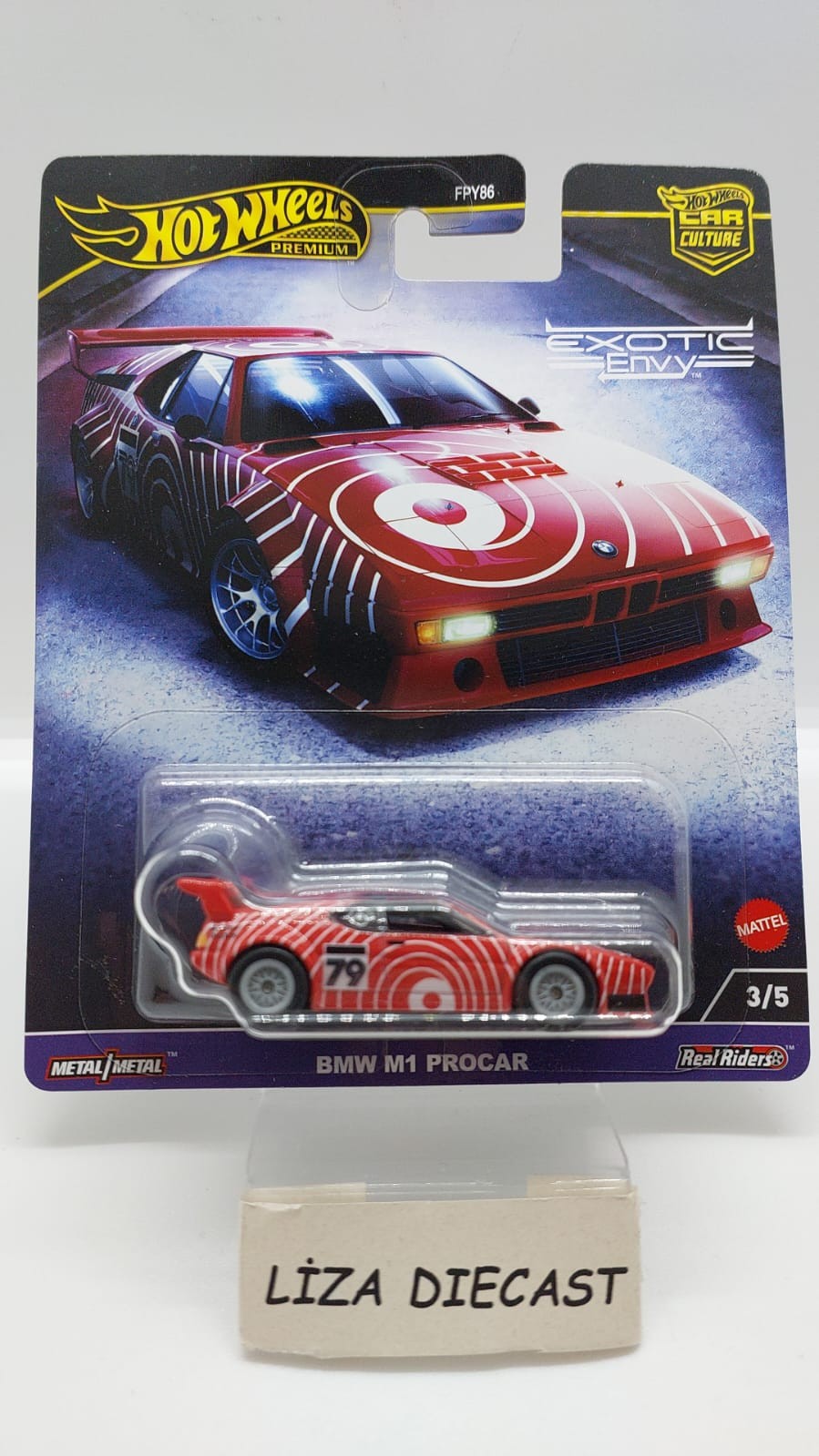 Hot Wheels Premium Car Culture Exotic Envy Bmw M1 Procar -HKC79