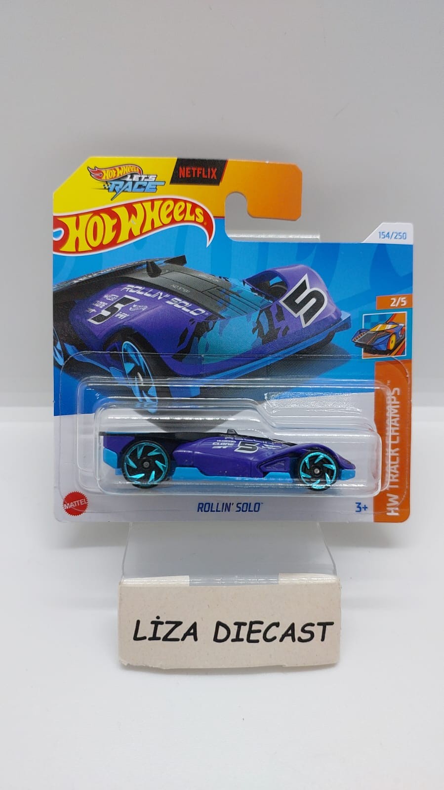 Hot Wheels HW Tracks Champs Rolin' Solo Mor -HTC06