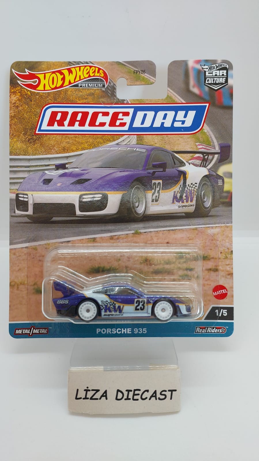 Hot Wheels Premium Car Culture Race Day 5' li Set -FPY86