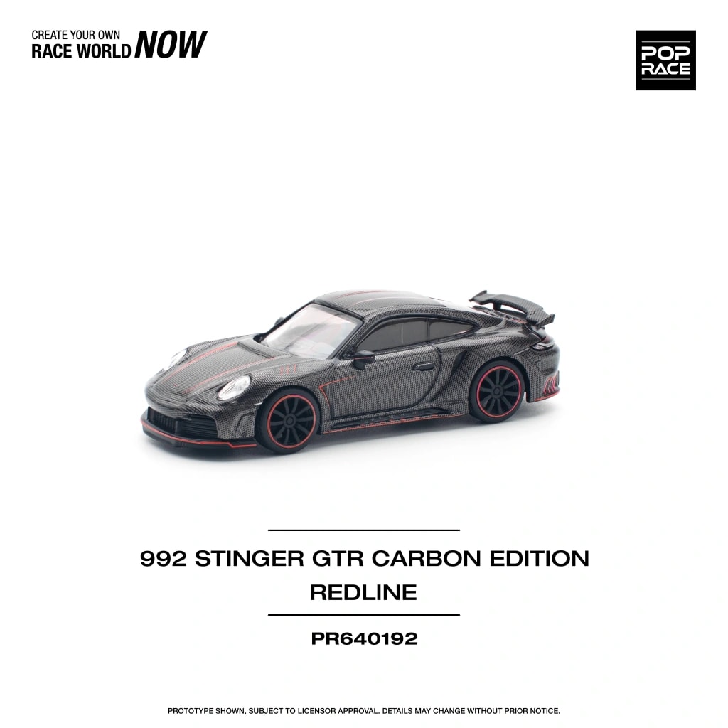 Pop Race 992 Stinger GTR Carbon Edition / Red Line -PR64-0192