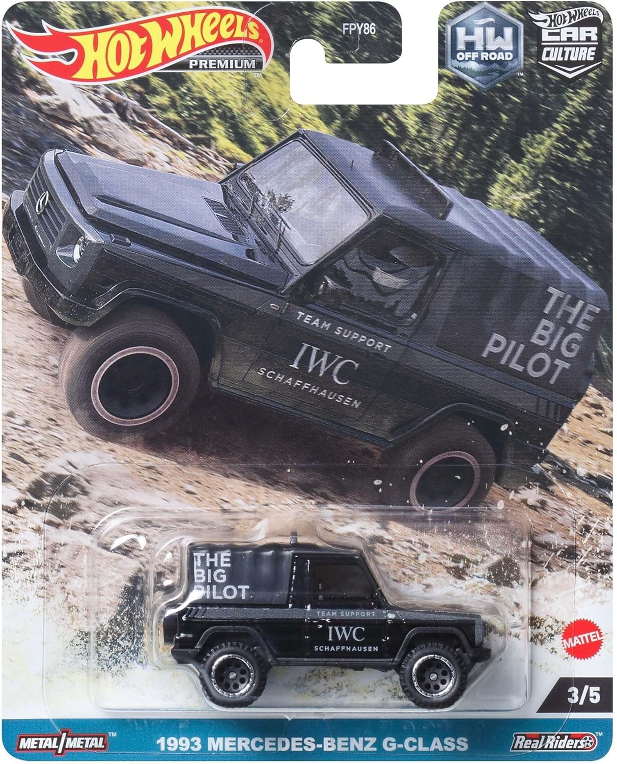 Hot Wheels Premium Car Culture HW Off Road 1993 Mercedes-Benz G-Class (Y.D.) -HKC72 + Koruma Kabı