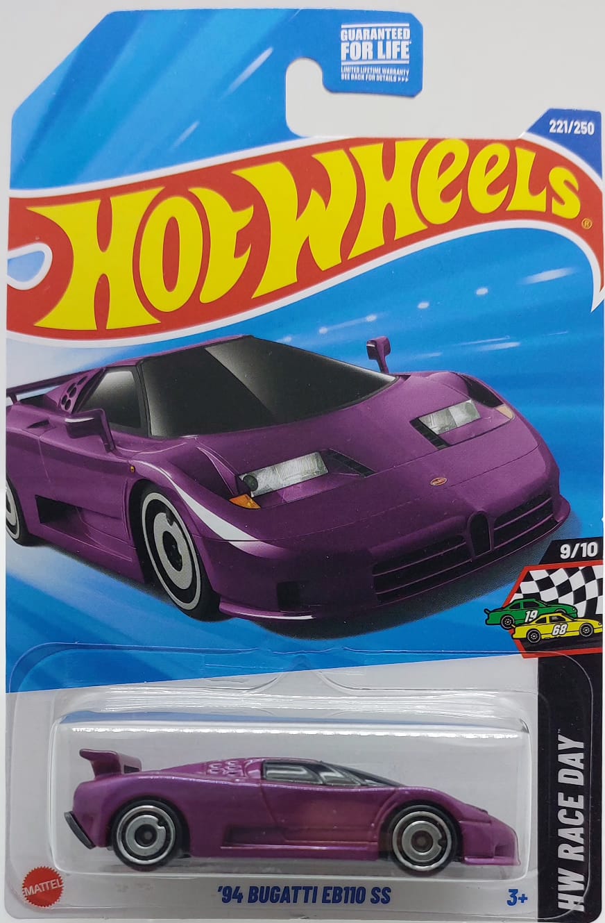 Hot Wheels HW Race Day '94 Bugatti EB110 SS -JBB36 (Y.D.) + Koruma Kabı
