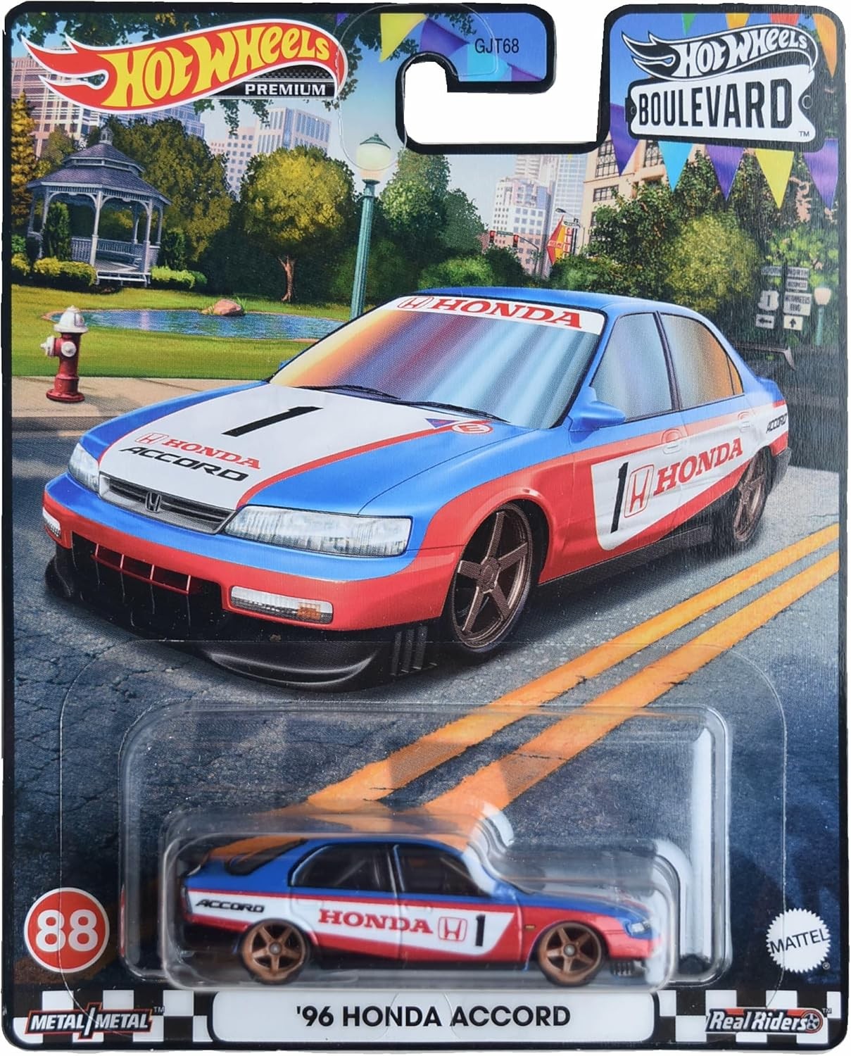 Hot Wheels Premium Boulevard '96 Honda Accord (Y.D.) -HKF27 + Koruma Kabı