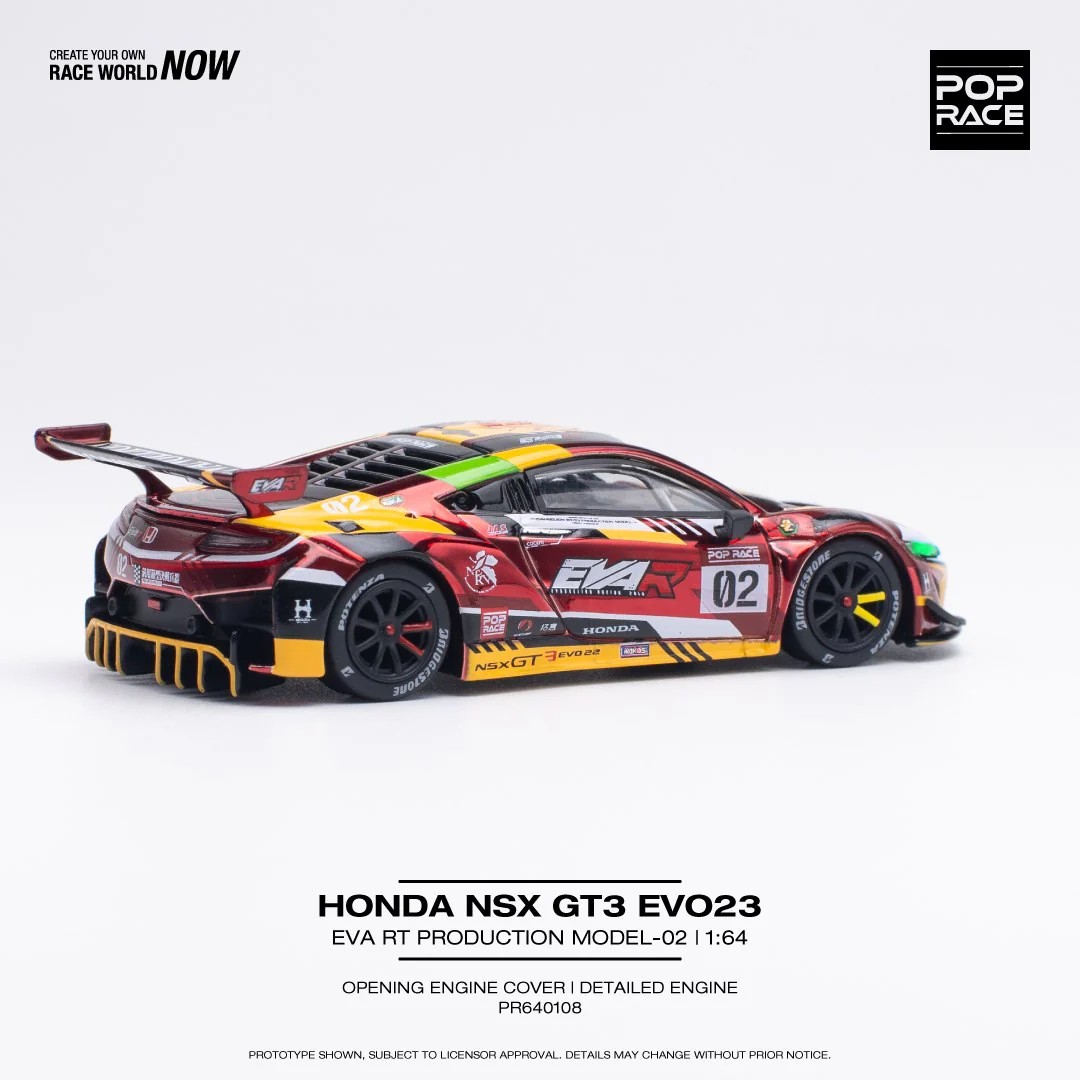 Pop Race Honda NSX GT3 Evo22 – EVA RT Production Model-02 -PR64-0108