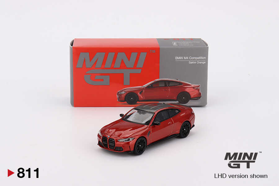 Mini GT BMW M4 Competition (G82) Sakhir Orange RHD -MGT00811-R