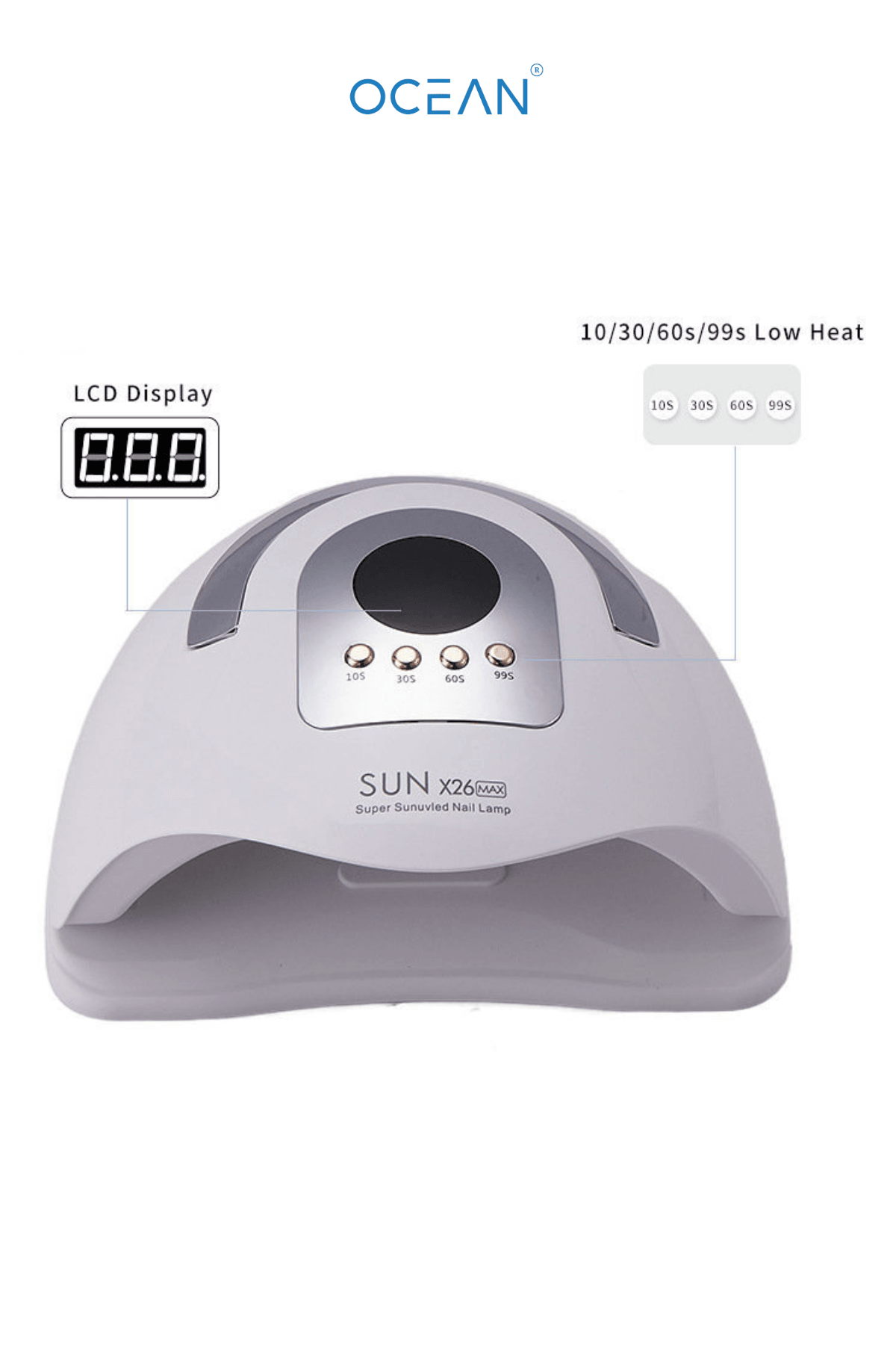 SUN X26 Uv Led Tırnak Kurutucu 380W 81 Uv Led Protez Tırnak Kalıcı Oje Kurutma