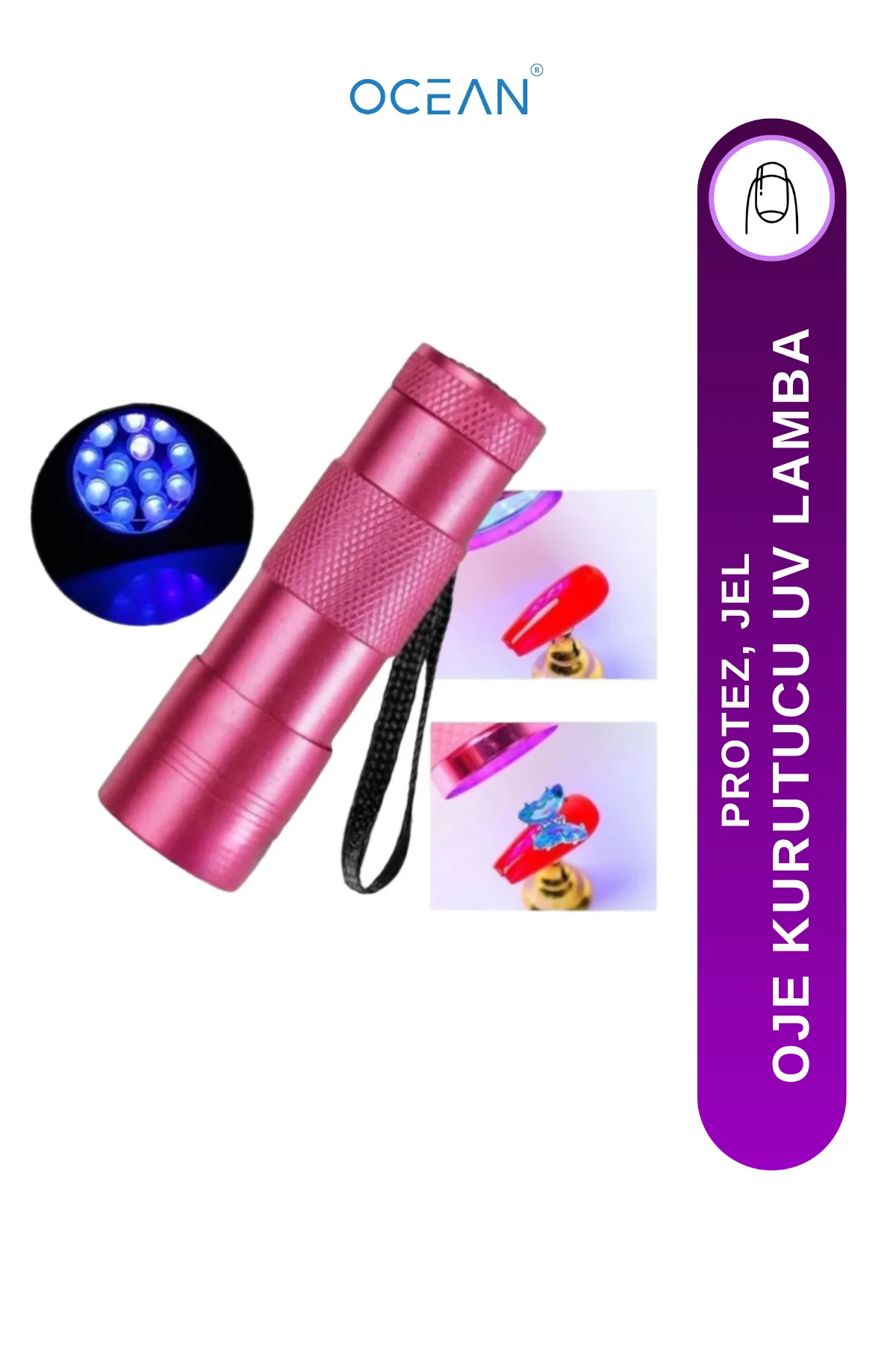 Oje Kurutucu Uv Fener Protez , Jel Tırnak Oje Kurutucu El Tipi Uv Lamba