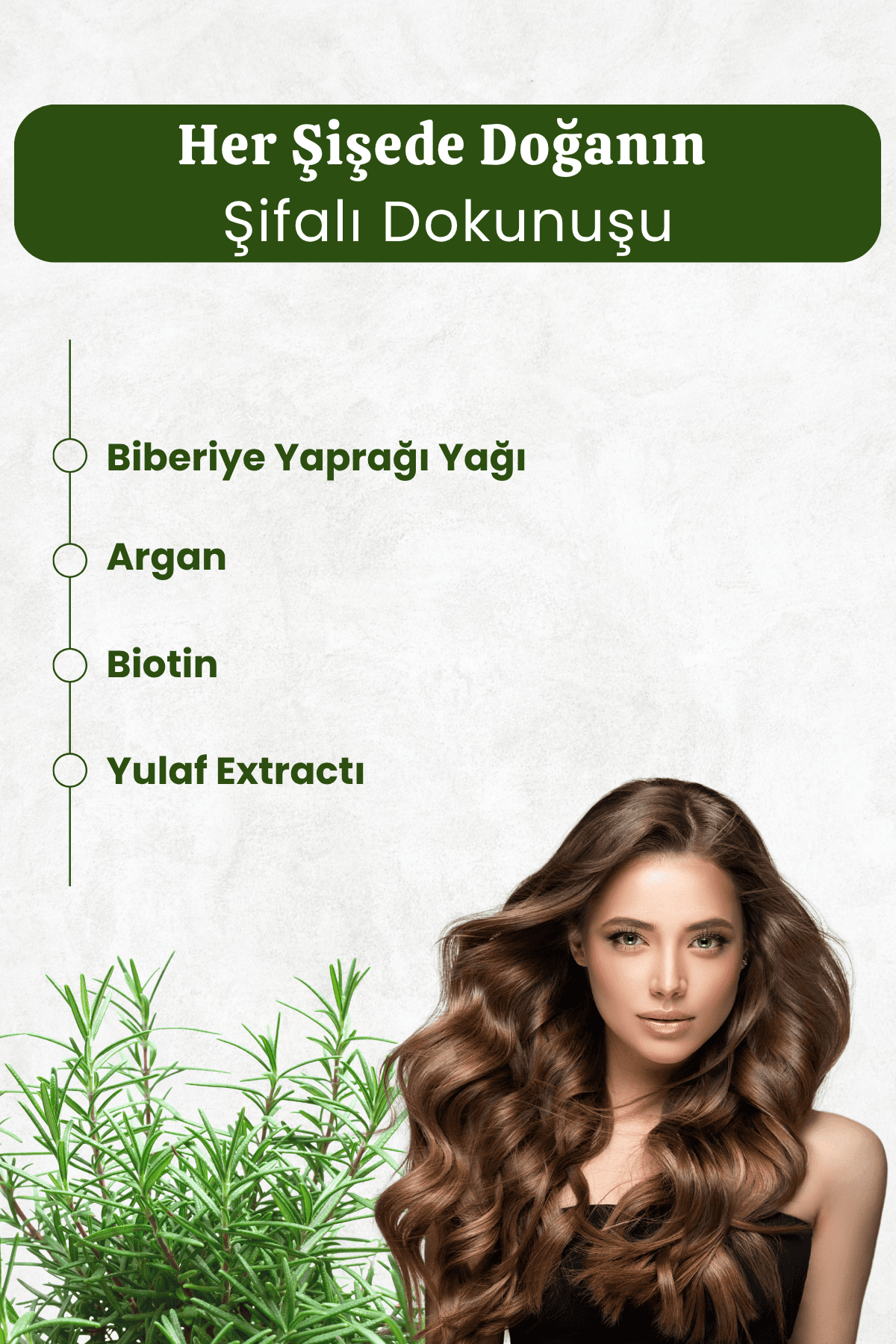 Biberiye Şampuanı Dökülme Karşıtı ve Hızlı Uzamaya Yardımcı Biotin ve Argan Özlü 400 ml