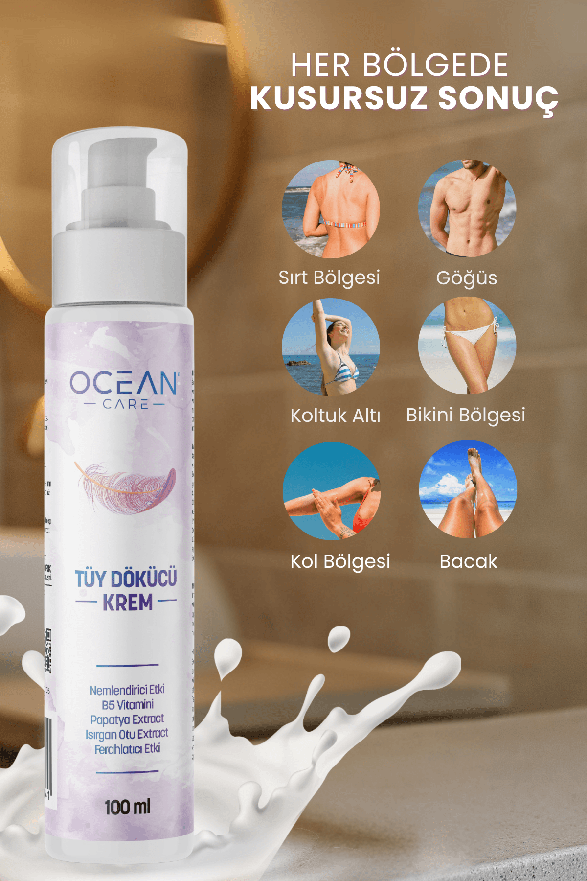 Tüy Dökücü Krem Tüm Cilt Tipleri İçin 100 ml