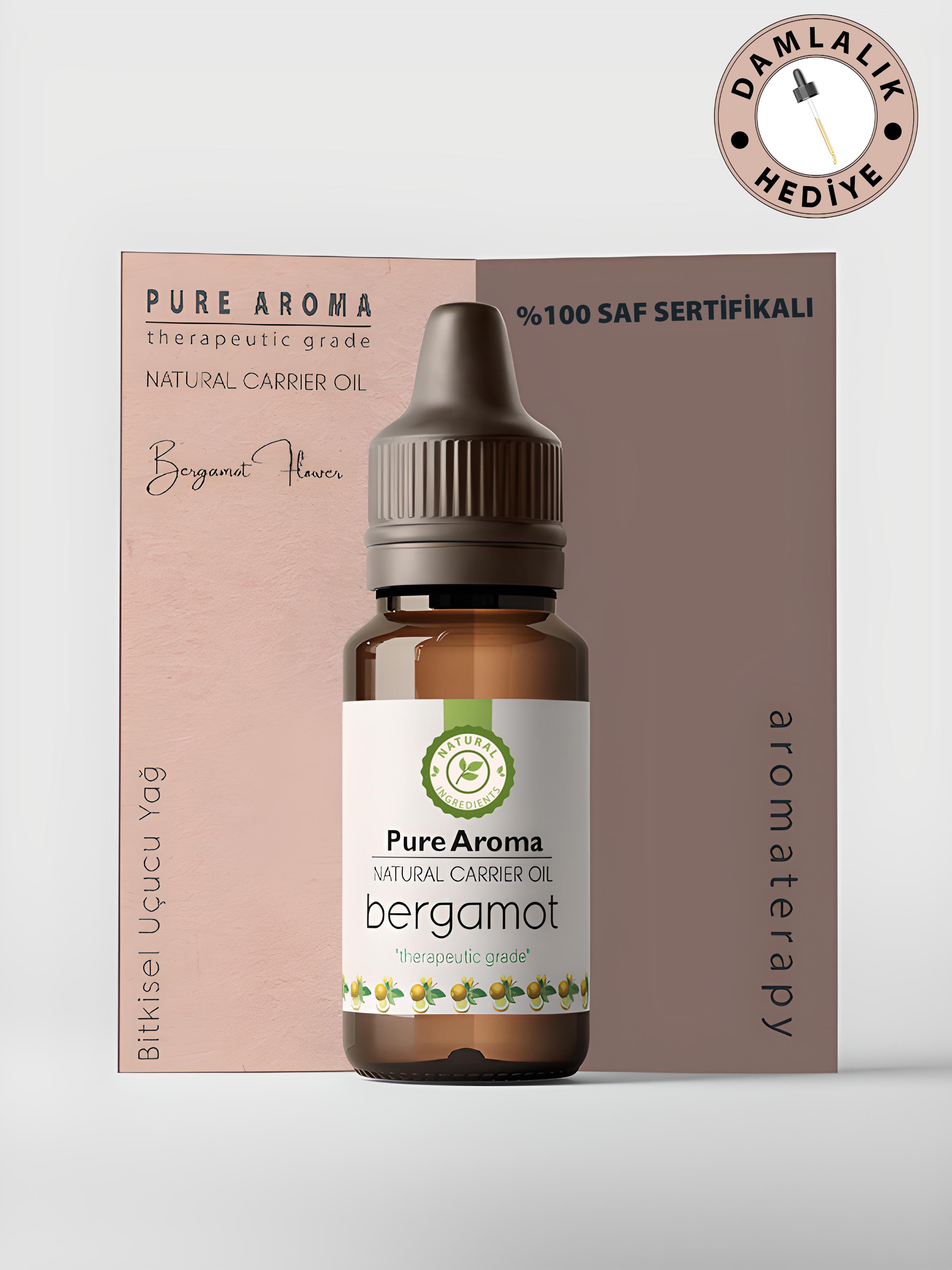 Bergamot Yağı %100 Saf Sertifikalı Doğal Uçucu Yağ, Citrus Bergamia Oil 10ml