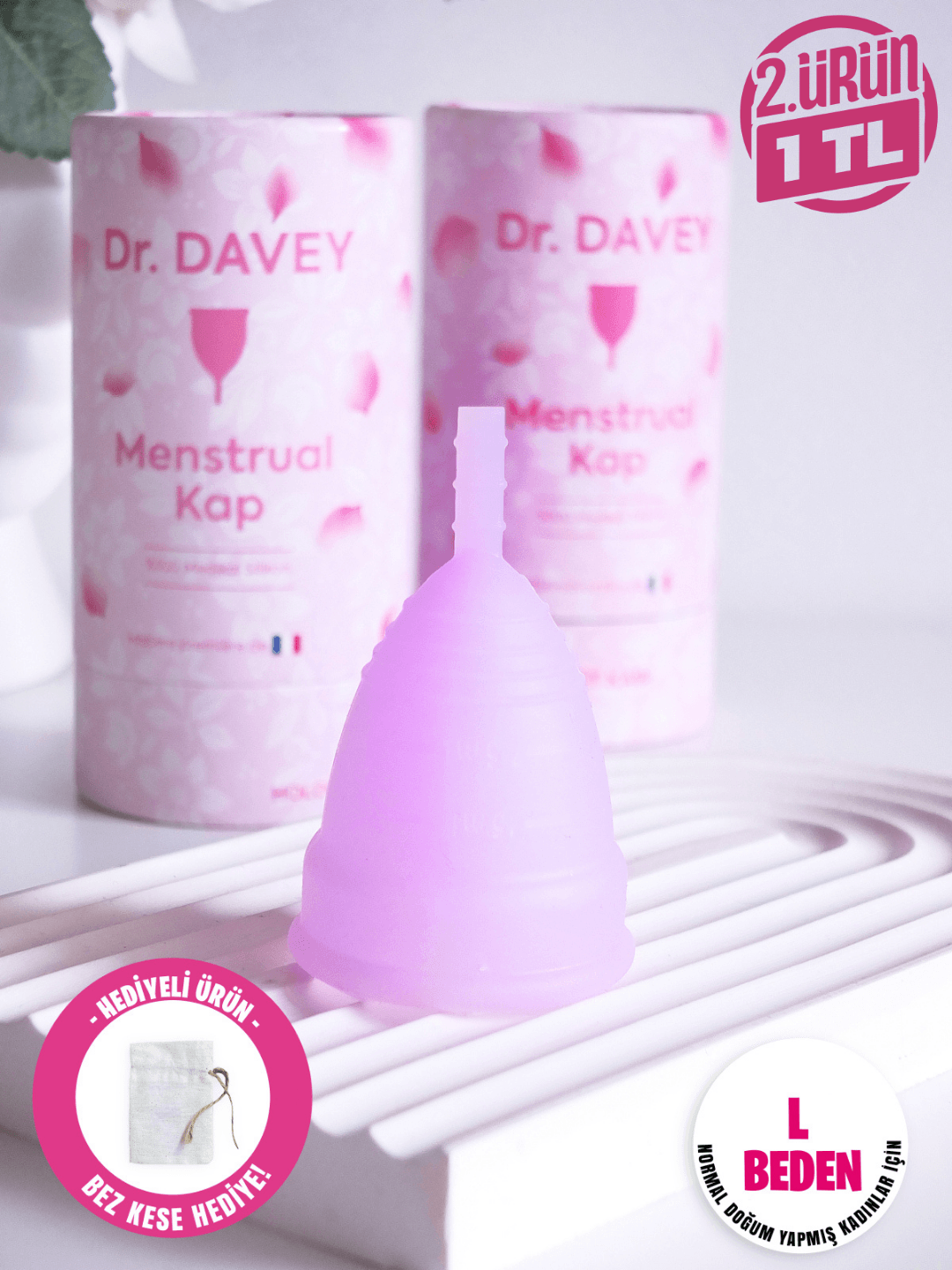Regl Kabı,menstrual Kap, Medikal Silikon, Sürekli Kullanılabilir, Çevre Dostu, Large-Mor