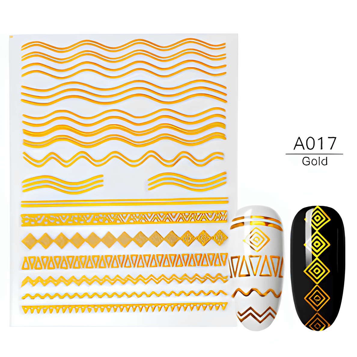 Tırnak Sticker Nail Art Protez Tırnak Kalıcı Oje Süsleme Tırnak Dövmesi - sticker13