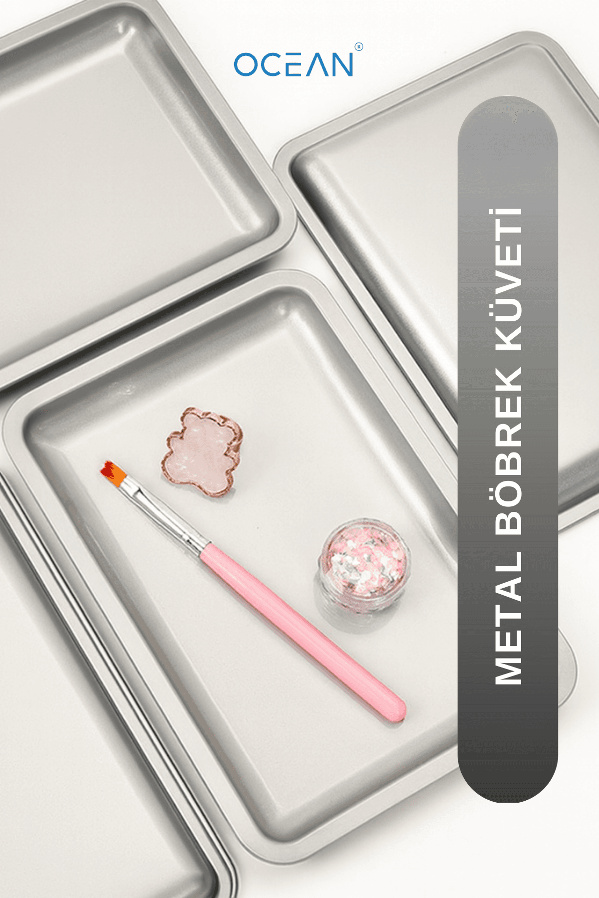 Metal Böbrek Küveti & Protez Tırnak Pens Makas Küveti