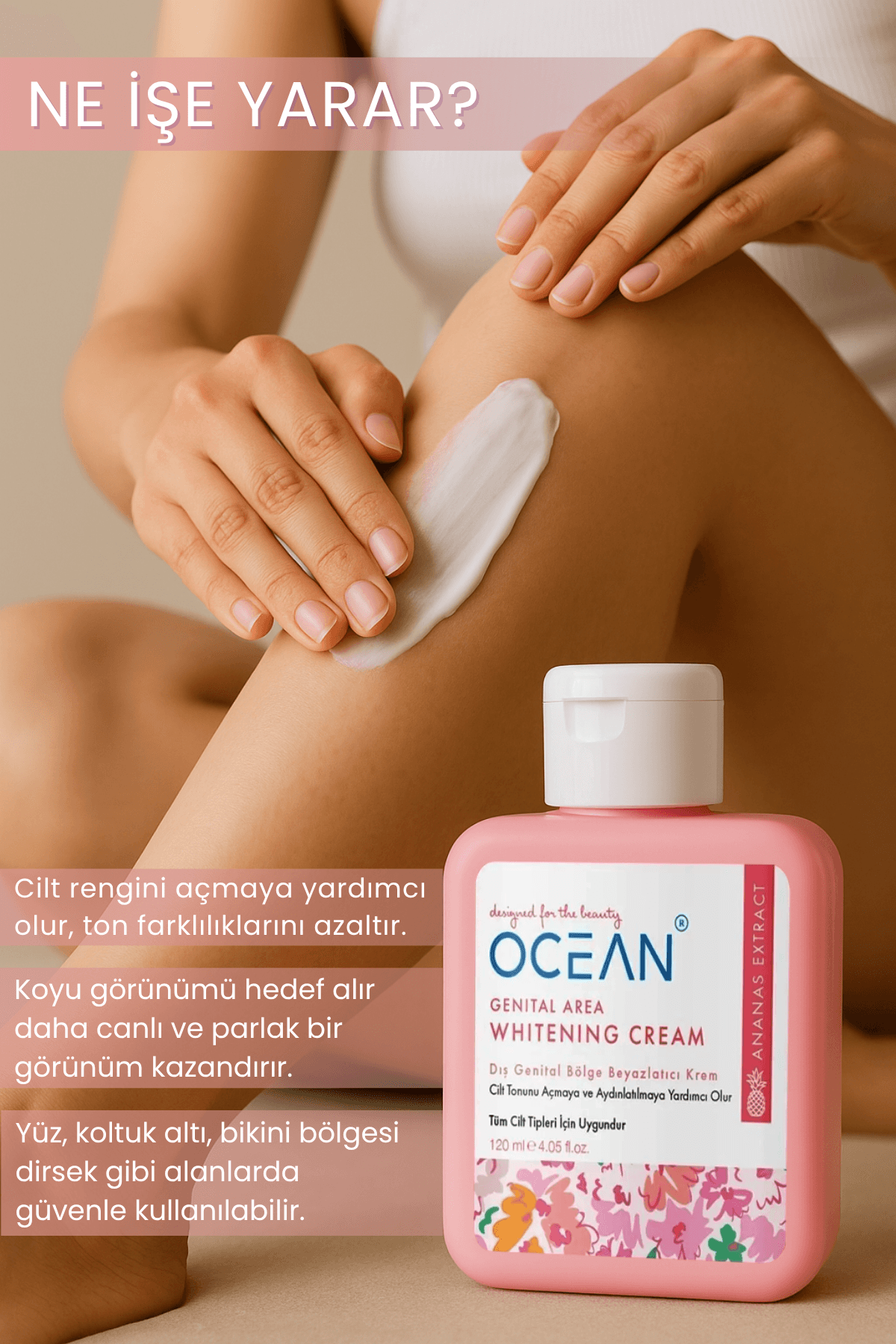 Flash Effect Beyazlatıcı Krem – Dış Genital, Bikini, Koltuk Altı ve Dirsekler İçin Anında Kalıcı Işıltı
