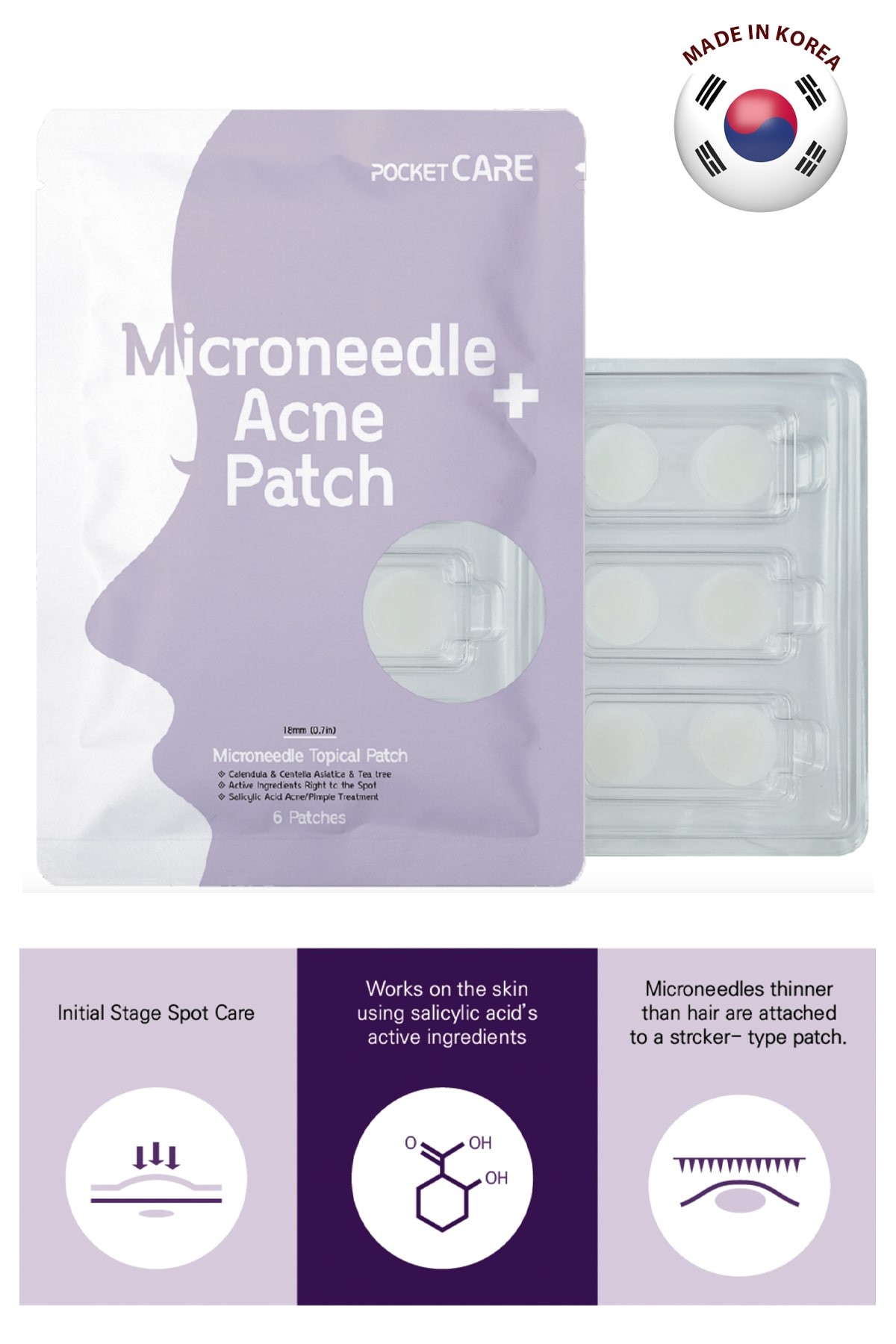 Pocketcare Micro Needle Acne Patch