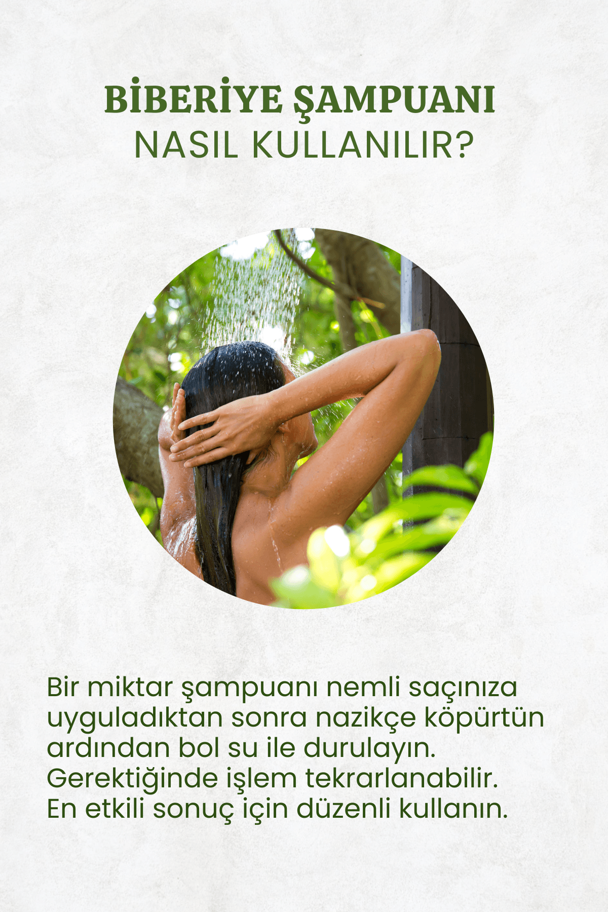 Biberiye Şampuanı Dökülme Karşıtı ve Hızlı Uzamaya Yardımcı Biotin ve Argan Özlü 400 ml
