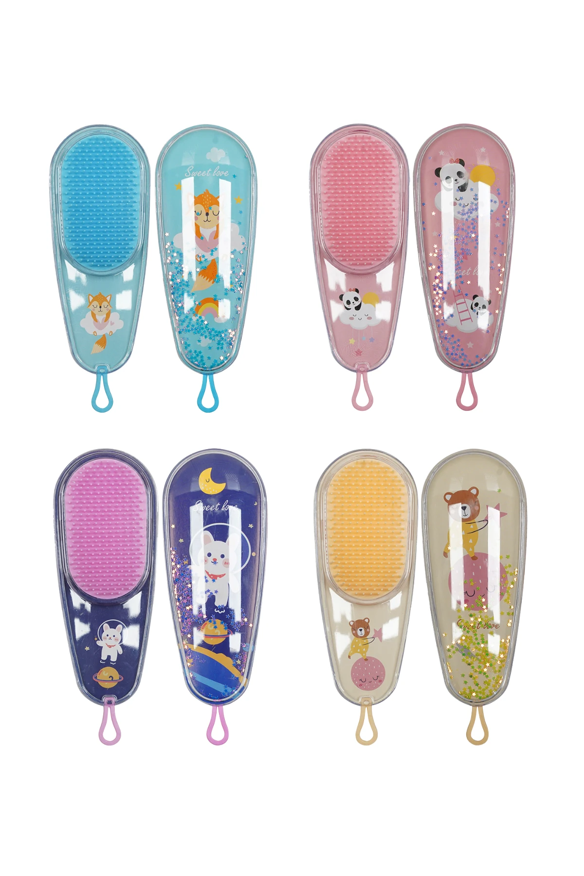 Tarak Saç Açıcı Tüm Saç Tiplerine Uygun Dolaşıklık Giderici Saç Fırçası 4 Adet