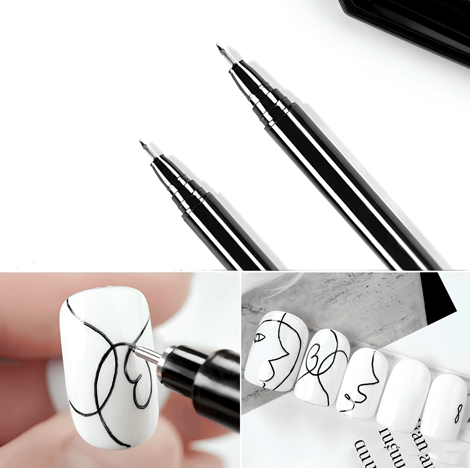  Tırnak Desen Kalemi Nail Art Tırnak Çizim Kalemi