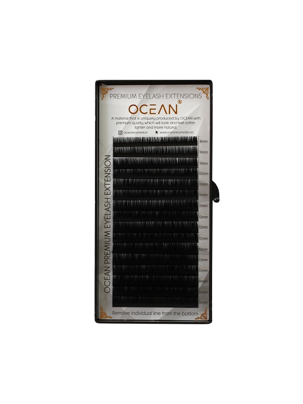 Doğal İpek Kirpik (Black MİX Natural Eyelash)  0.05C