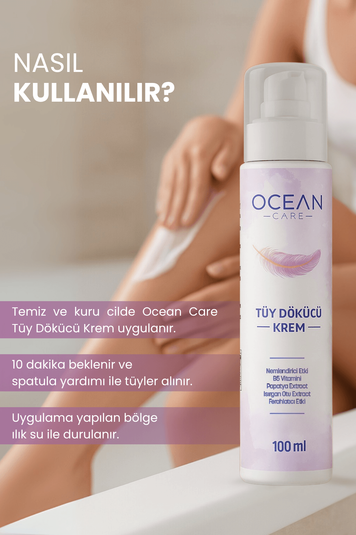 Tüy Dökücü Krem Tüm Cilt Tipleri İçin 100 ml