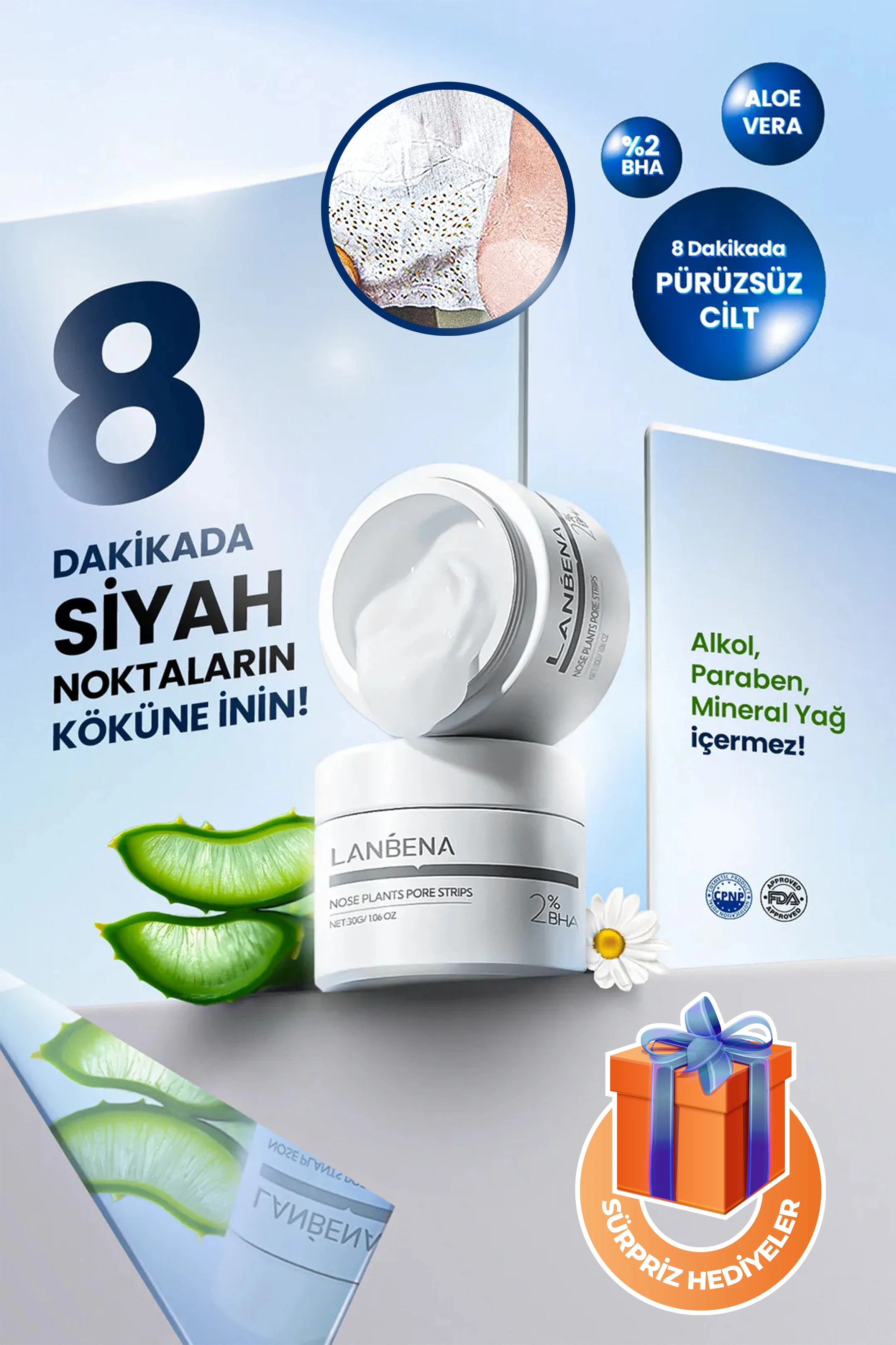 Siyah Nokta Maskesi – Derinlemesine Temizlik ve Arınmış Gözenekler!