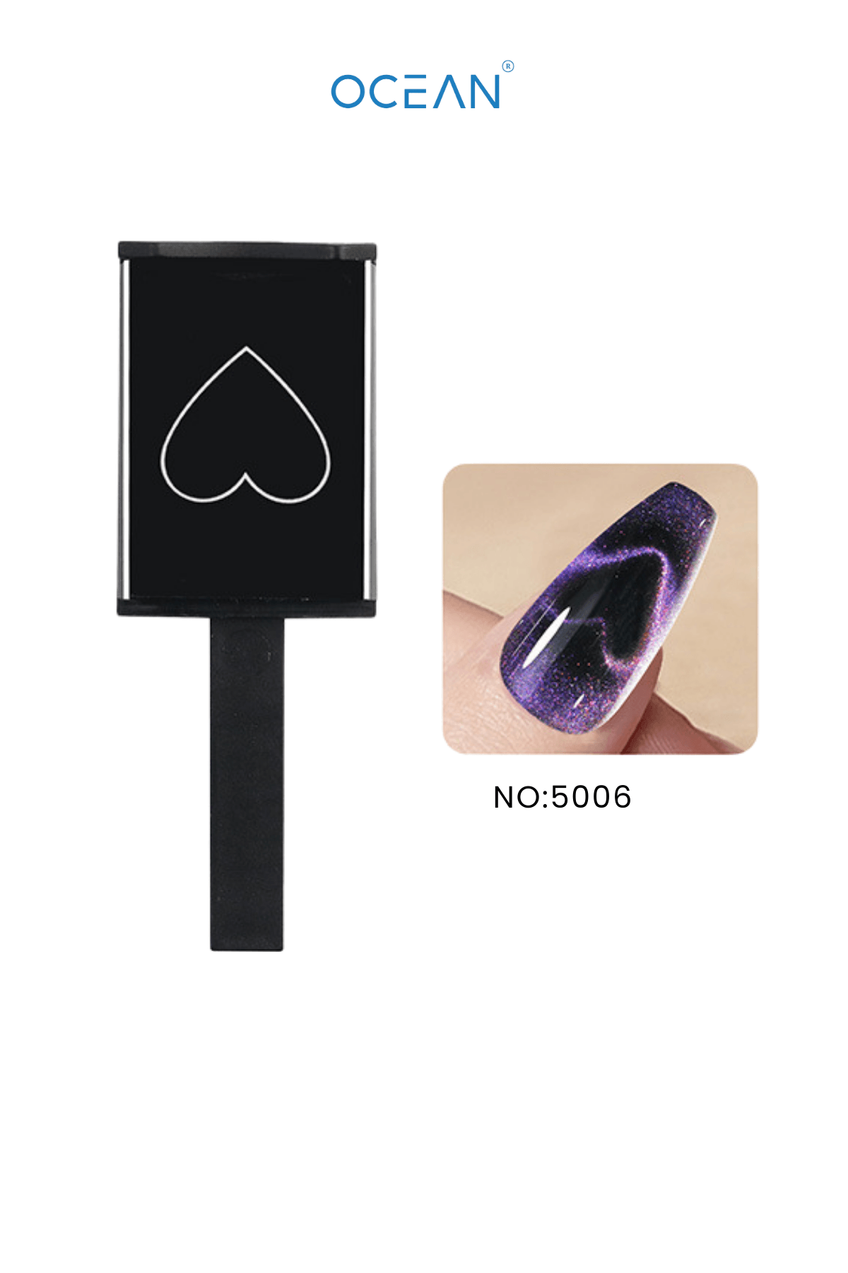 Kedi Gözü Mıknatıs, Cat Eye Oje Dizayn Magneti - CLV-5006
