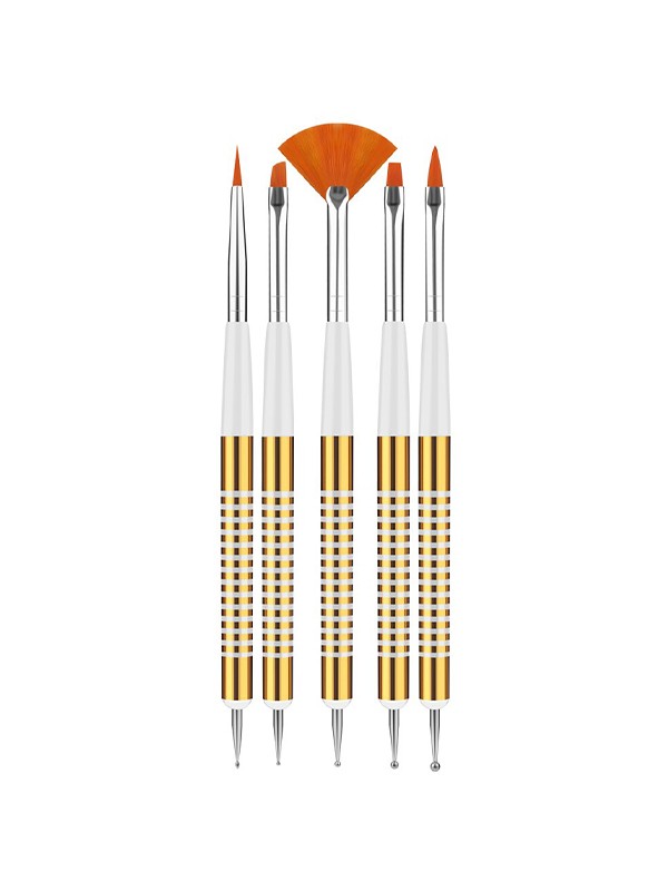 Tırnak Süsleme Fırçası, Nail Art Fırça, Tırnak Desen Fırçası Seti - 2195