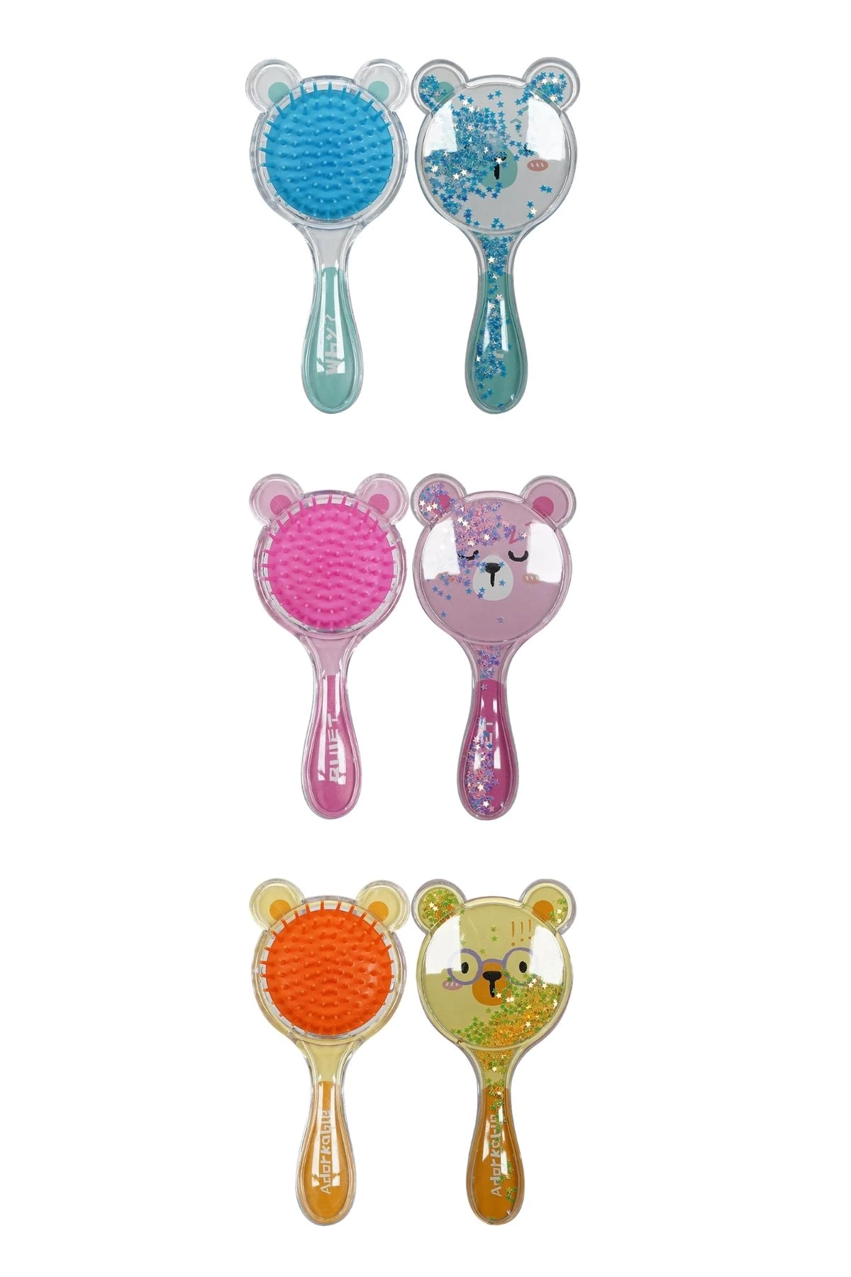 Tarak Saç Açıcı Tüm Saç Tiplerine Uygun Dolaşıklık Giderici Saç Fırçası 3 Adet