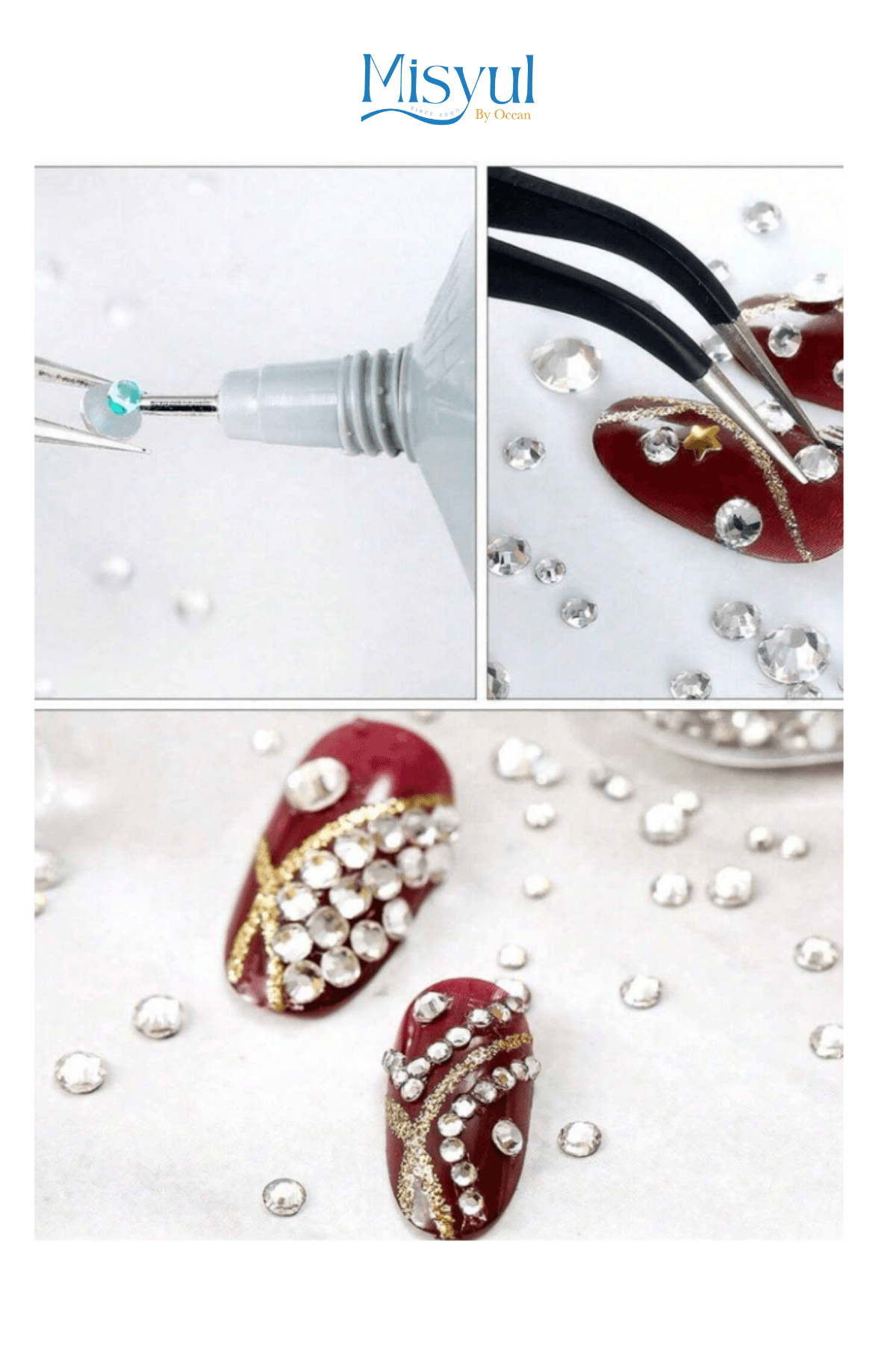 Tırnak Süsleme Taş Seti, Nail Art Tırnak Süsleme Taşı Silver 