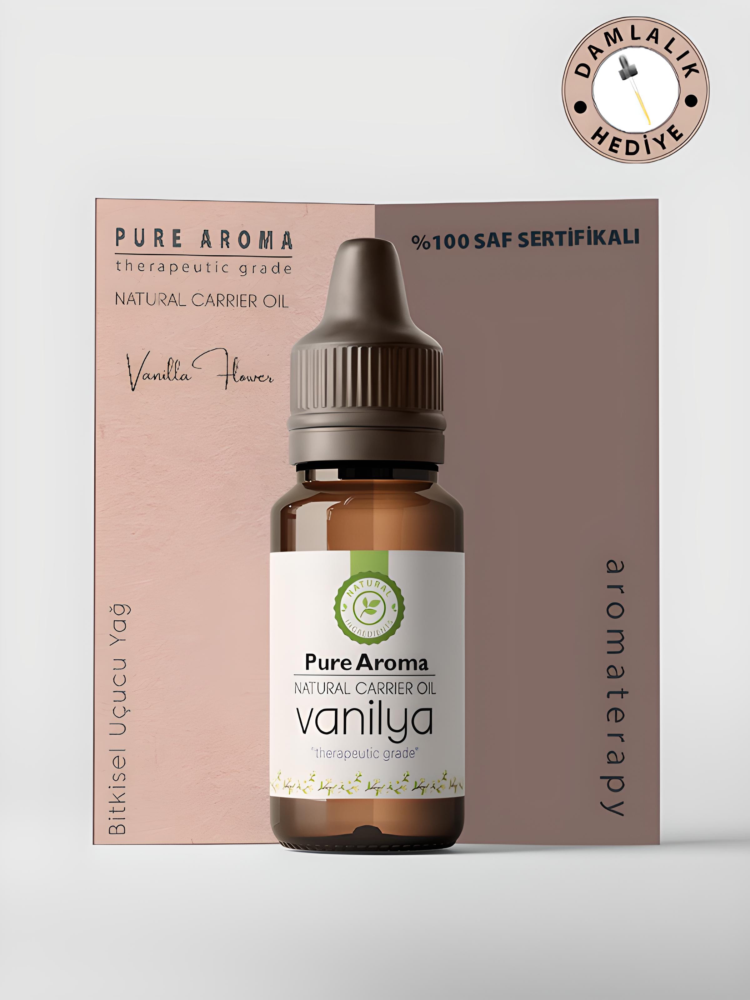 Vanilya Yağı %100 Saf Sertifikalı Doğal Uçucu Yağ, Vanilla Oil 10ml