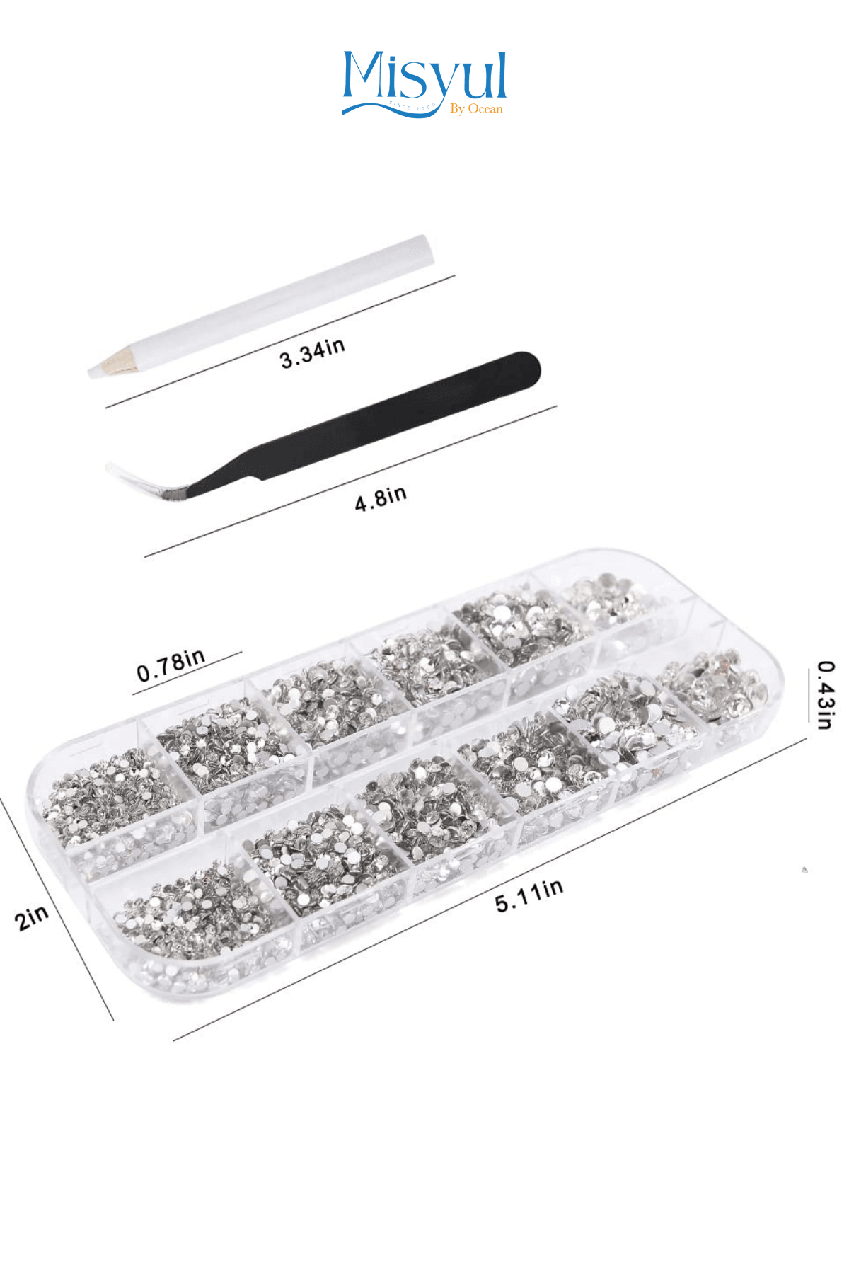 Tırnak Süsleme Taş Seti, Swarovski Nail Art Tırnak Süsleme Taşı, Süsleme Cımbızı, Süsleme Kalemi 