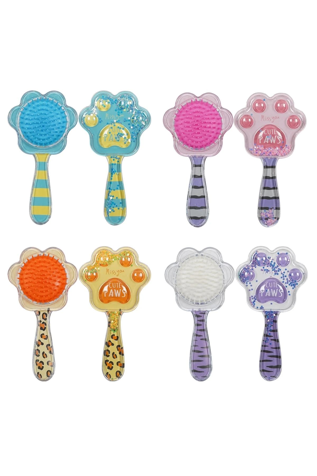  Tarak Saç Açıcı Tüm Saç Tiplerine Uygun Dolaşıklık Giderici Saç Fırçası 4 Adet