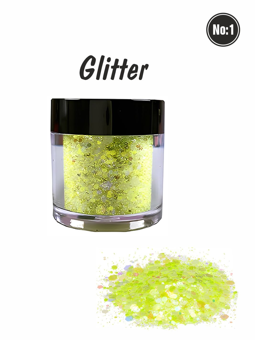  Glitter Yüz Ve Vücut Parlatıcı Sim Işıltı Parlak Yüz Makyajı - glitter1