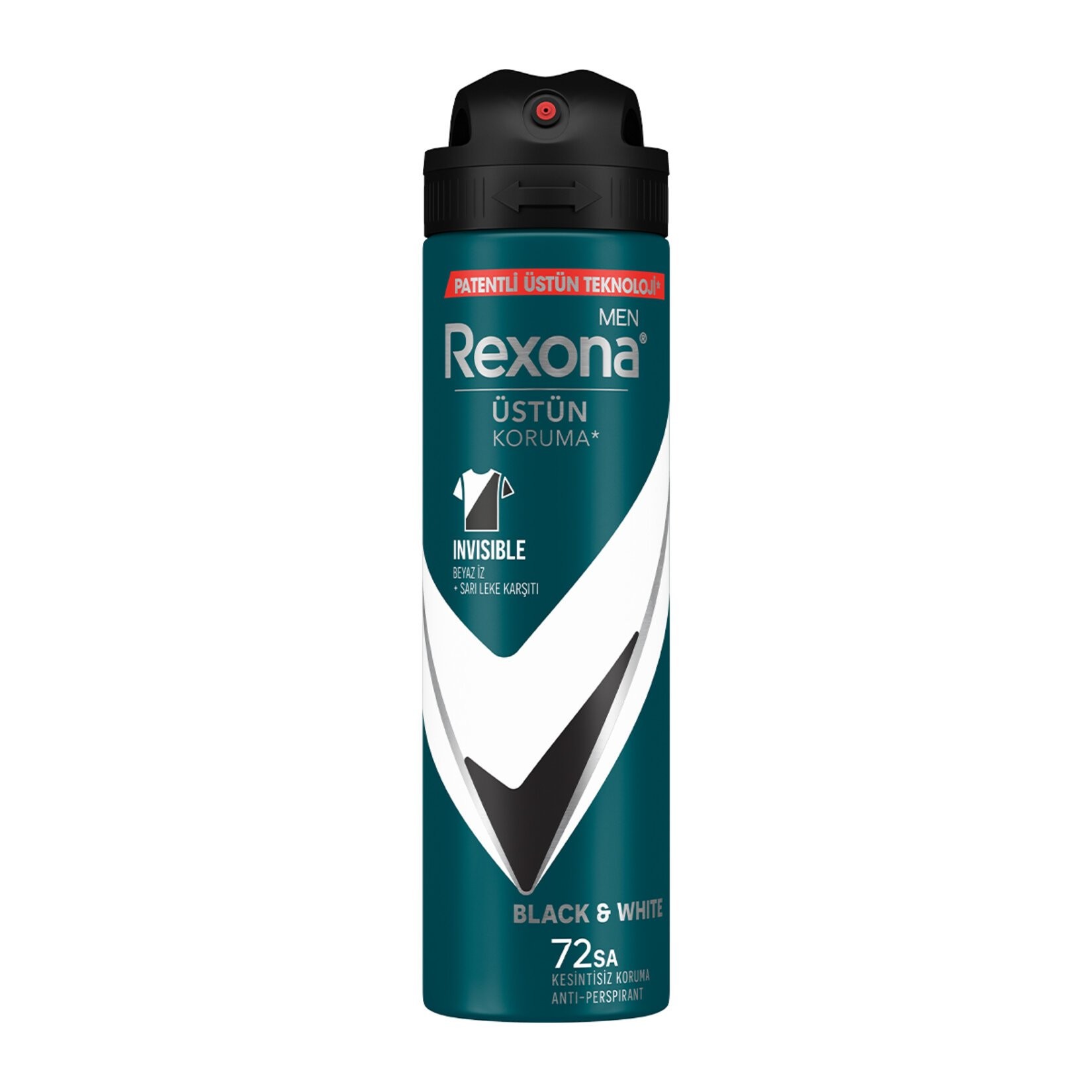 REXONA DEODORANT MEN 72 SAAT INVISIBLE BLACK &WHITE