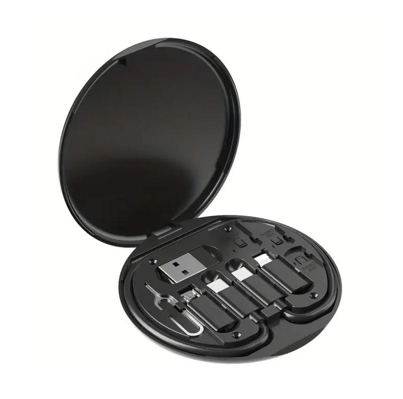 6in1 Super Şarj 60w Şarj Çoklu Şarj USB Adaptör Kiti   Çoklu USB Adaptör Kablo Seyahat Seti