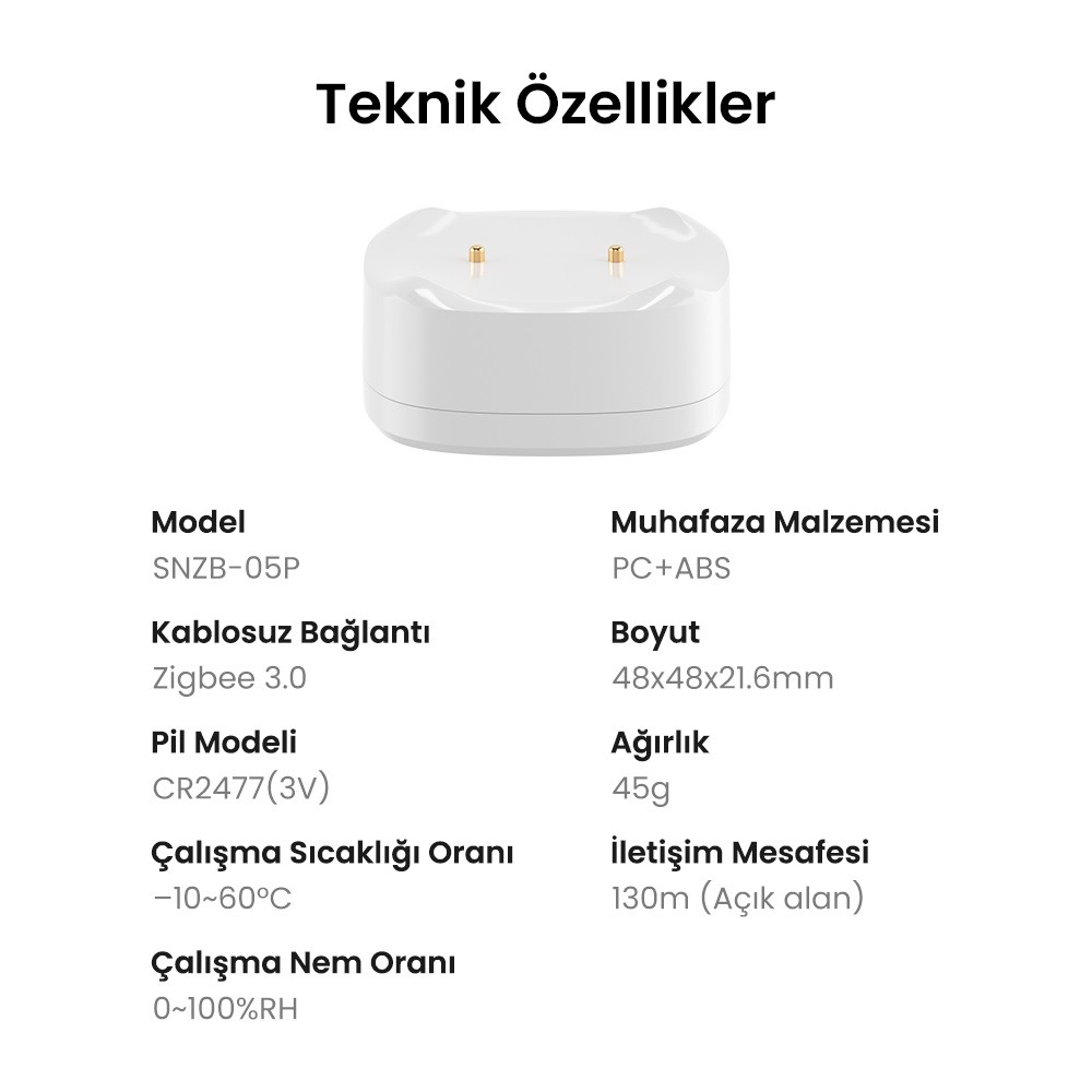 SONOFF SNZB-05P ZigBee Su Kaçak Sensörü