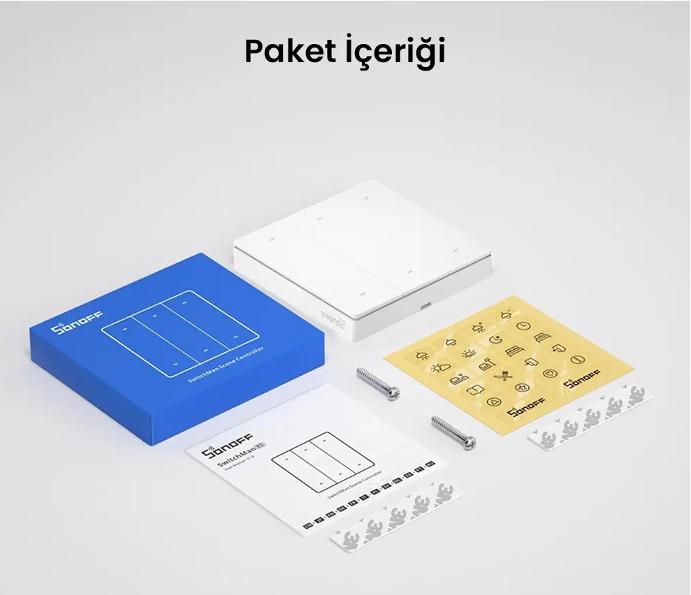 Sonoff R5 Akıllı Sahne Butonu Beyaz