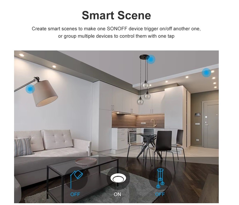 Sonoff TX T3EU3C – T3-EU-3C Akıllı Dokunmatik Duvar Anahtarı 3 Kanallı