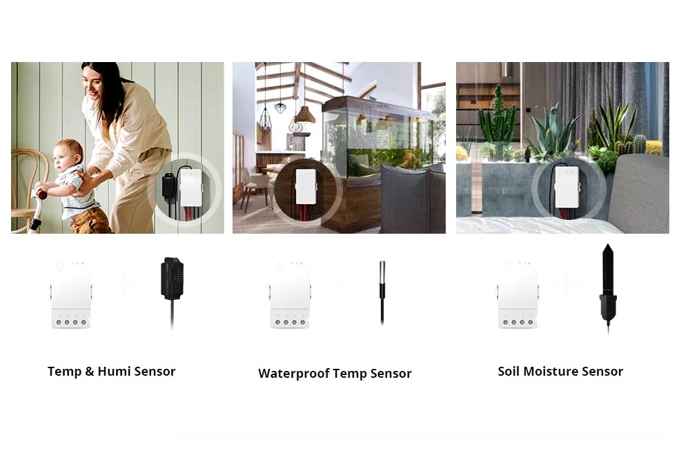 SONOFF TH ORIGIN 16AH Wifi Sıcaklık ve Nem Takip Rölesi