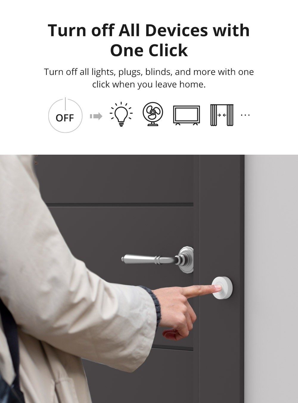 Sonoff SNZB-01P Kablosuz Akıllı Zigbee Buton 