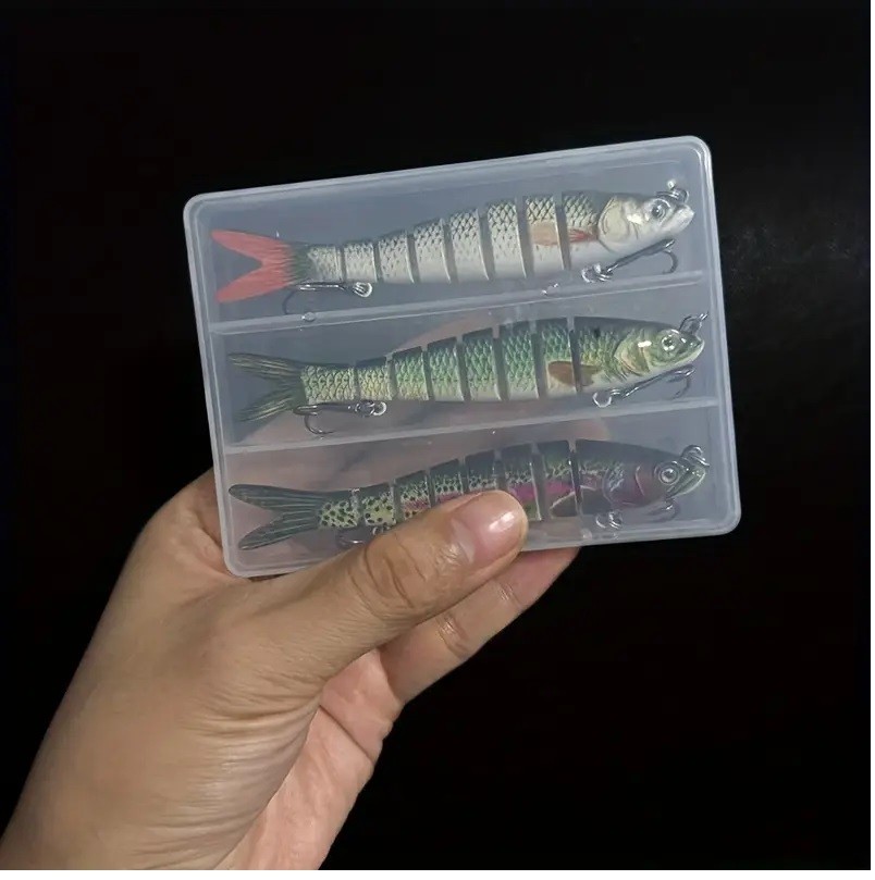 3 Adet 10 cm 10g çok eklemli balık sahte yem 