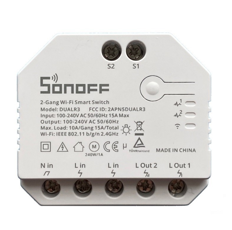 SONOFF DUAL R3  iki yönlü güç ölçümlü wifi akıllı anahtar