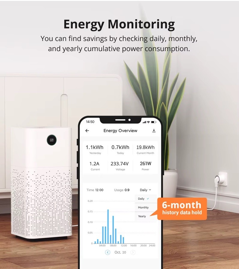 SONOFF S60 TPF Akıllı Fiş Wifi Akıllı Soket