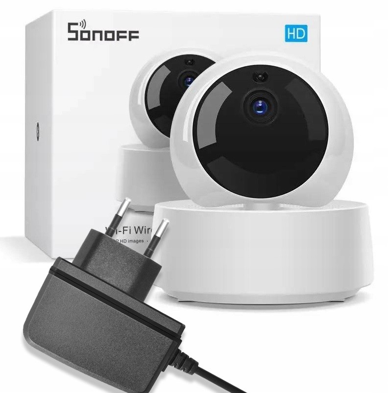 SONOFF GK-200MP2-B - Wi-Fi kablosuz IP güvenlik kamerası + KZ0501200V Adaptör
