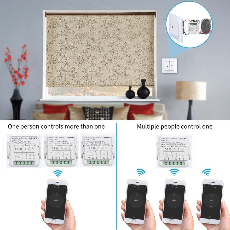 XENON SMART Tuya Akıllı Wifi Perde Anahtarı Perde Kepenk Switch