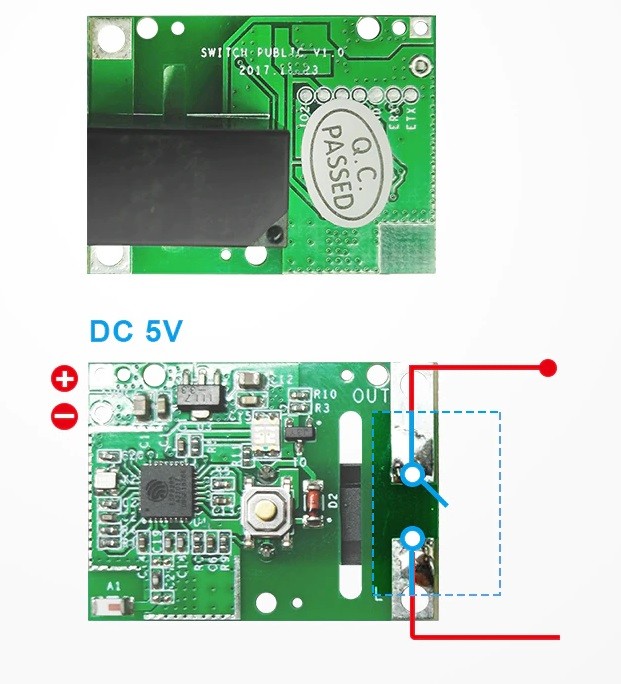 SONOFF RE5V1C 5V DC Wifi Akıllı Ev Anahtar Röle