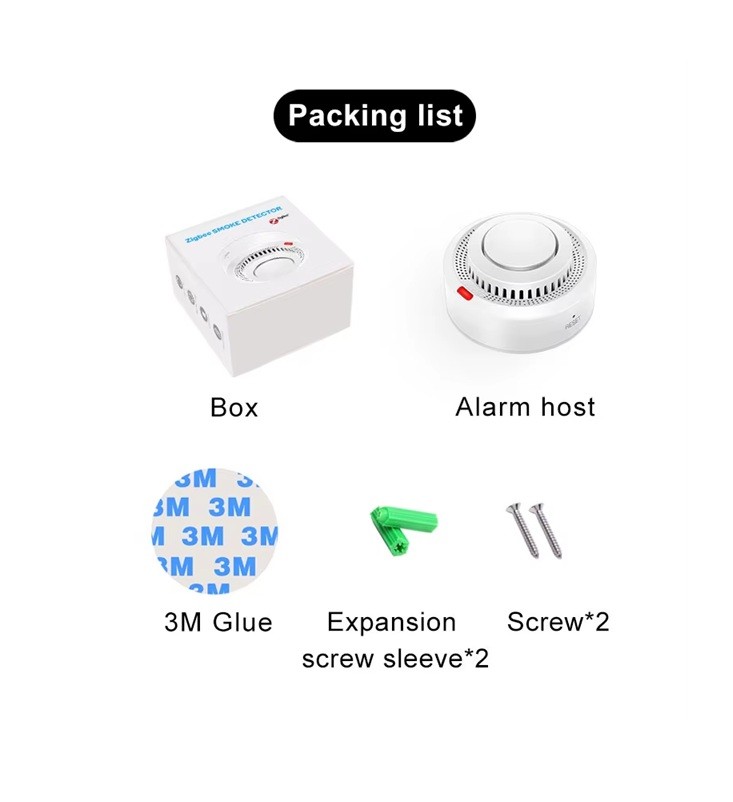Tuya Akıllı ZigBee Duman Dedektörü 