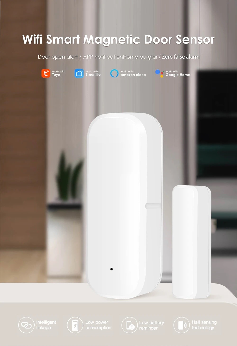 XENON SMART Tuya akıllı WiFi kapı ve pencere sensörü 