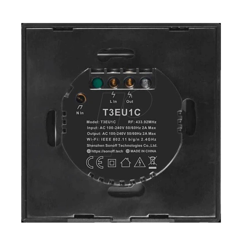 Sonoff TX T3EU1C – T3-EU-1C Akıllı Dokunmatik Duvar Anahtarı 2 Kanallı