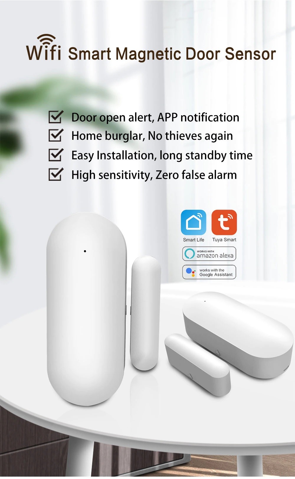 XENON SMART Tuya akıllı WiFi kapı ve pencere sensörü 